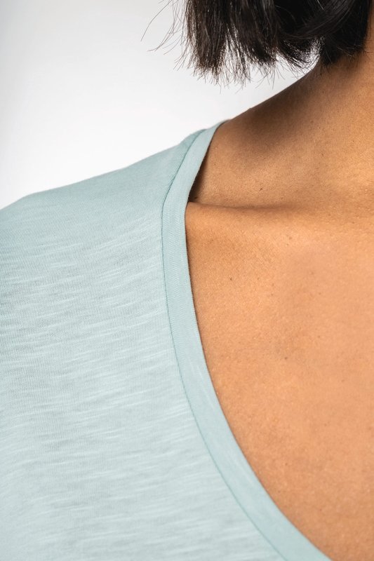 T-shirt écoresponsable slub femme – Image 7