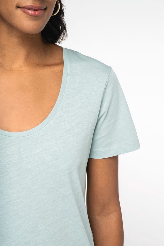 T-shirt écoresponsable slub femme – Image 6