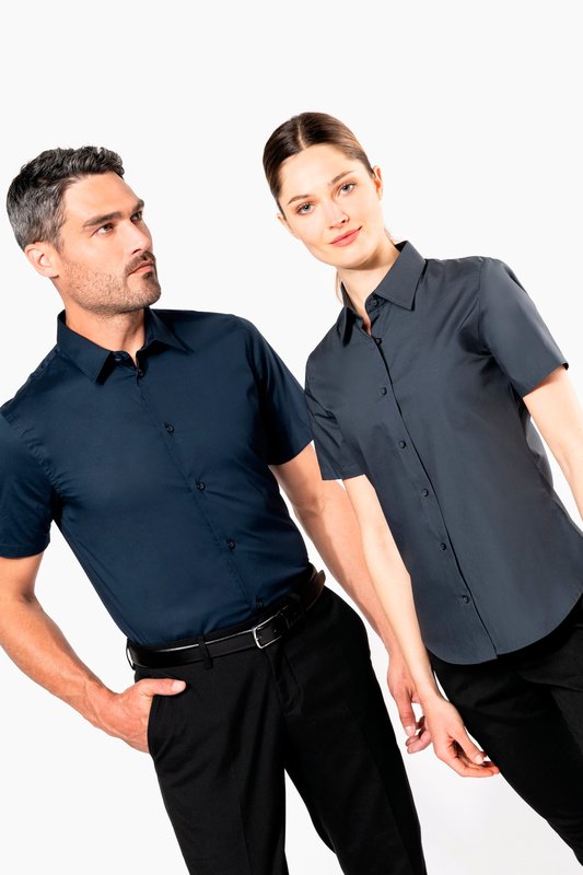 Chemise coton / élasthanne manches courtes – Image 10