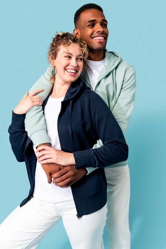 Sweat-shirt écoresponsable zippé à capuche homme – Image 19