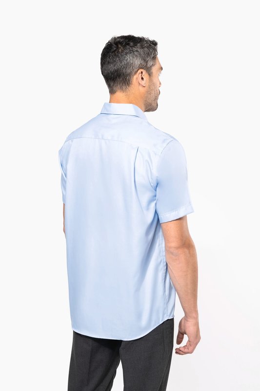 Chemise micro-sergé manches courtes sans repassage – Image 3