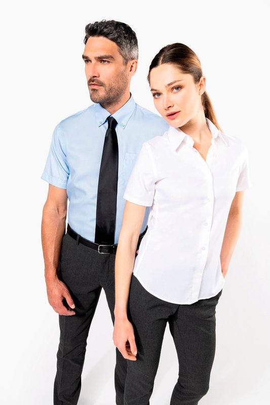 Chemise micro-sergé manches courtes sans repassage – Image 7