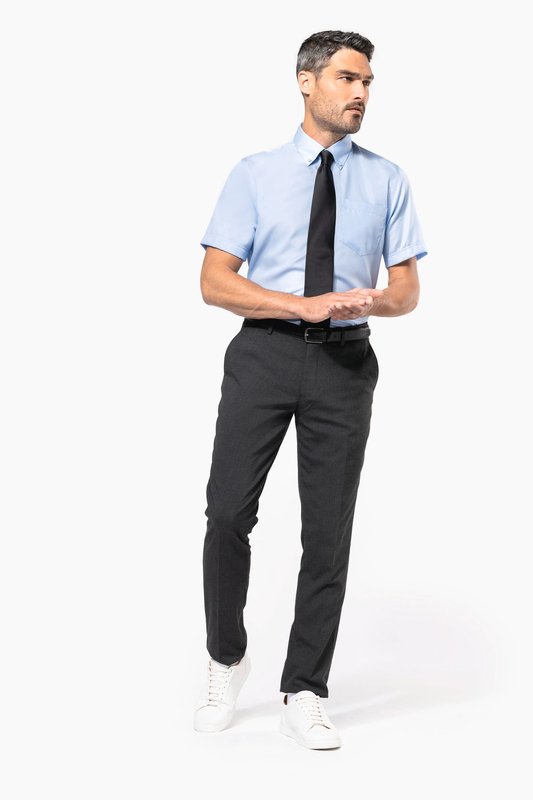 Chemise micro-sergé manches courtes sans repassage – Image 6