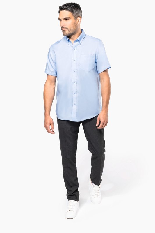 Chemise micro-sergé manches courtes sans repassage – Image 5