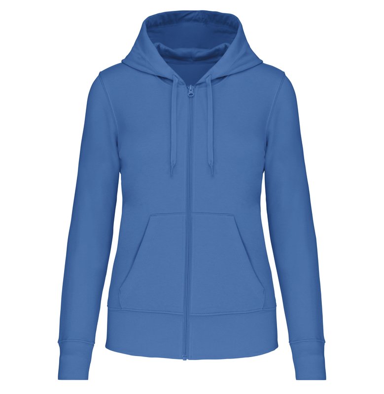 Sweat-shirt écoresponsable zippé à capuche femme – Image 40