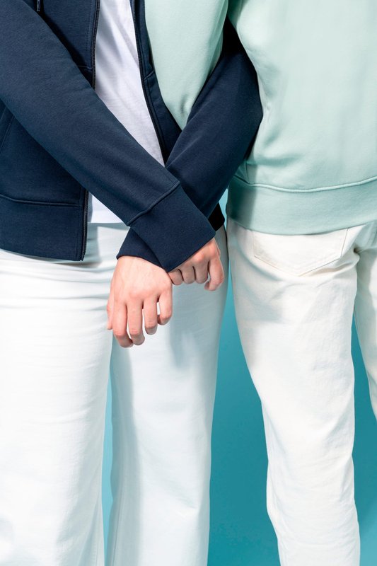 Sweat-shirt écoresponsable zippé à capuche femme – Image 23