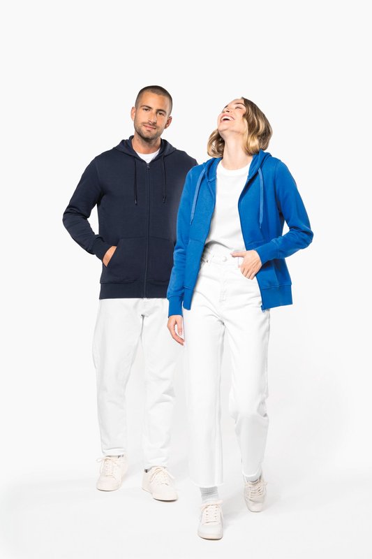 Sweat-shirt écoresponsable zippé à capuche femme – Image 34