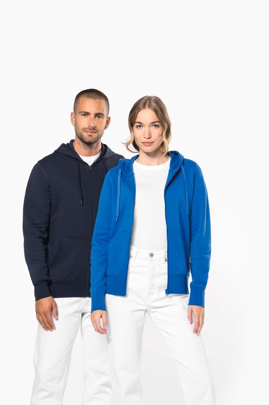 Sweat-shirt écoresponsable zippé à capuche femme – Image 35