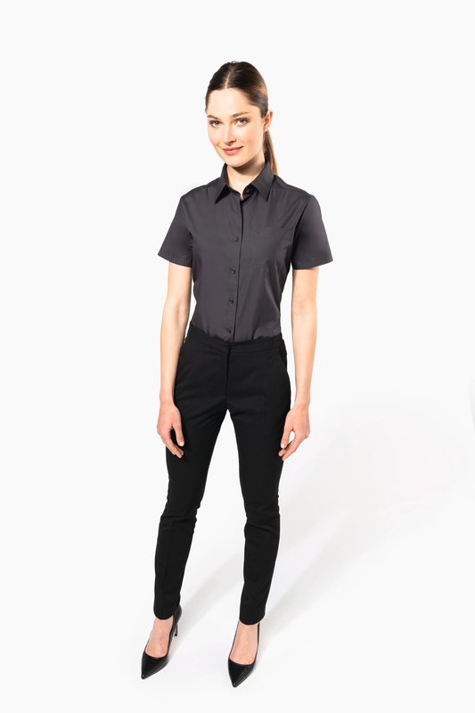 Chemise popeline manches courtes femme – Image 5