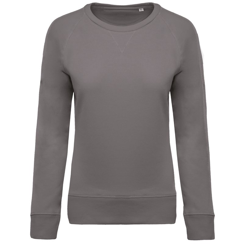 Sweat-shirt Bio col rond manches raglan femme – Image 29