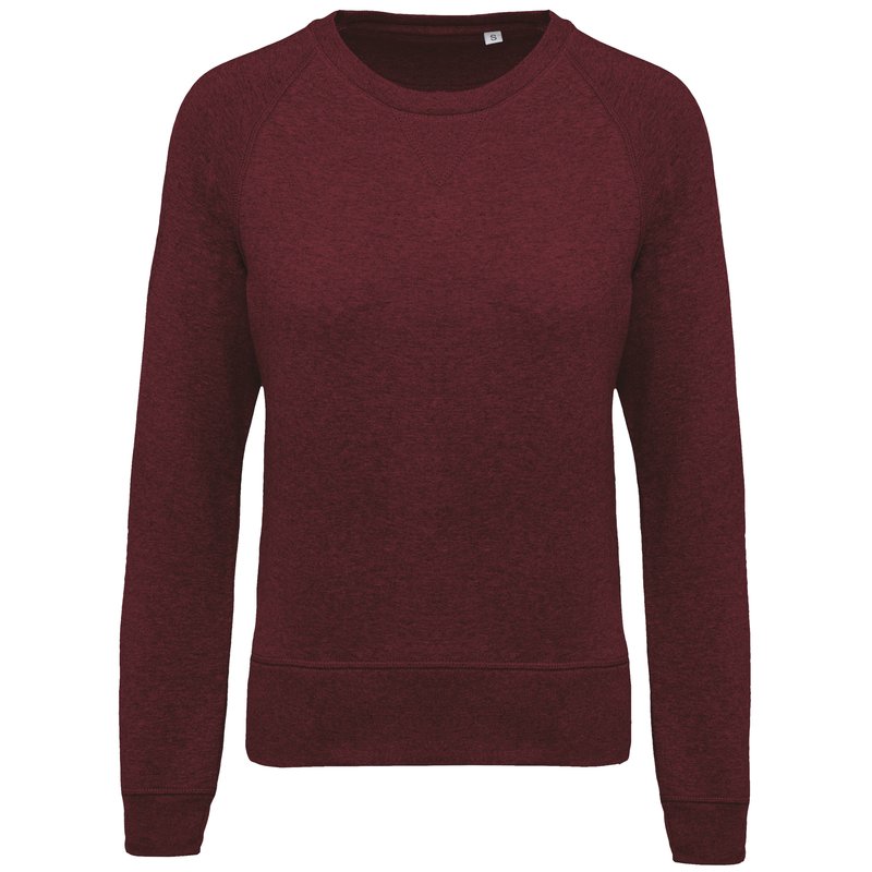 Sweat-shirt Bio col rond manches raglan femme – Image 30