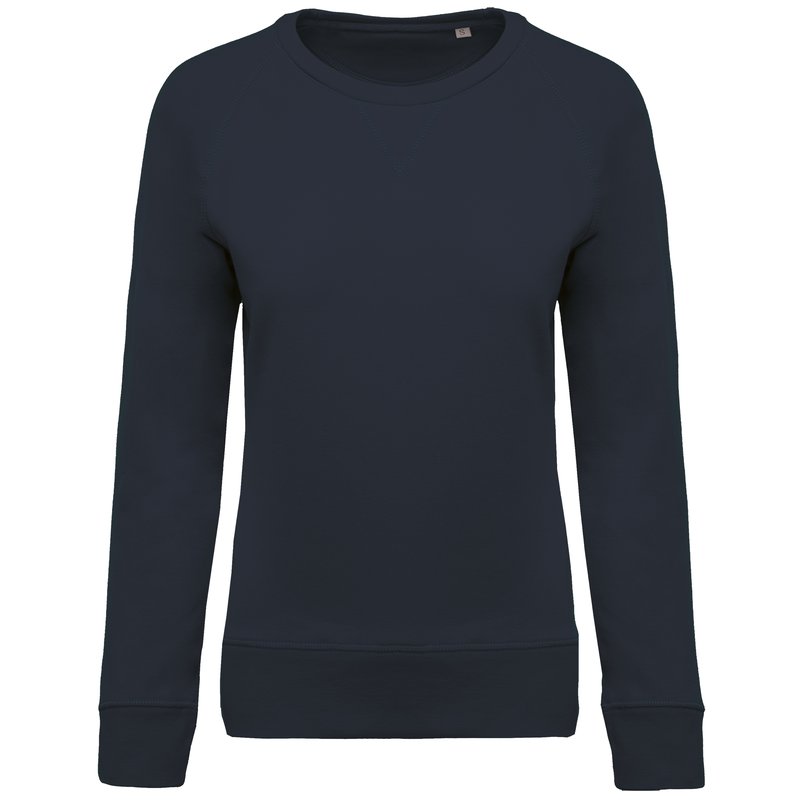 Sweat-shirt Bio col rond manches raglan femme – Image 24