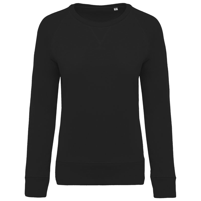 Sweat-shirt Bio col rond manches raglan femme – Image 18