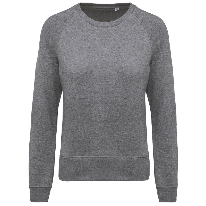 Sweat-shirt Bio col rond manches raglan femme – Image 21