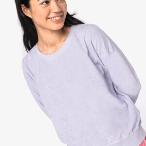 Sweat-shirt écoresponsable en éponge femme