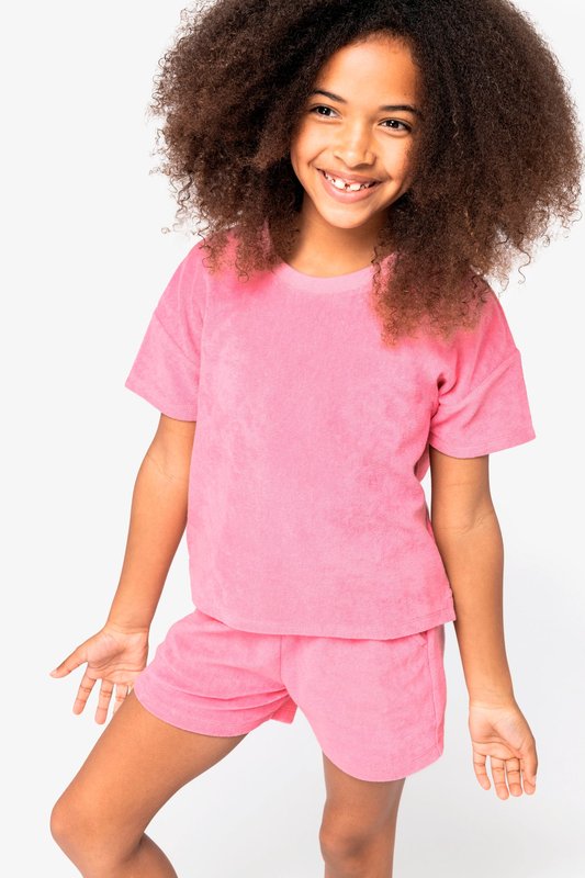 Short écoresponsable en éponge fille – Image 4
