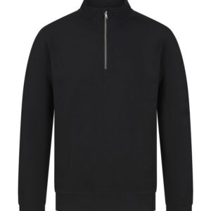 Sweat-shirt col zippé unisexe