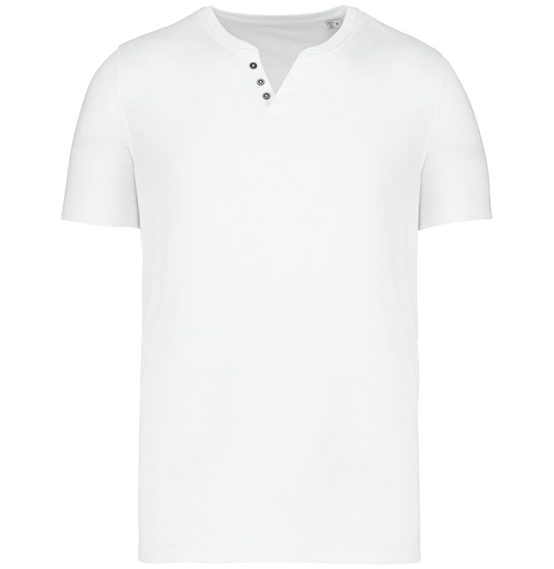 T-shirt écoresponsable henley manches courtes homme – Image 9