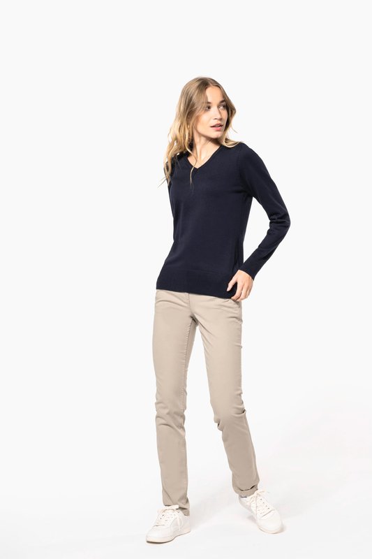 Pull col V femme – Image 9