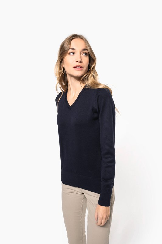 Pull col V femme – Image 7