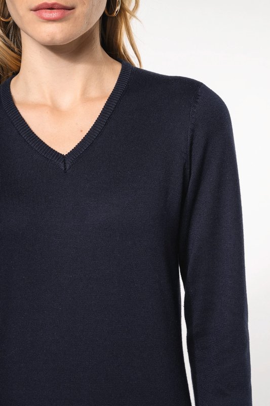 Pull col V femme – Image 4