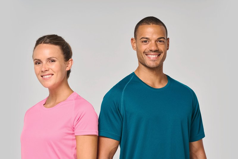 T-shirt de sport à col rond recyclé homme – Image 34