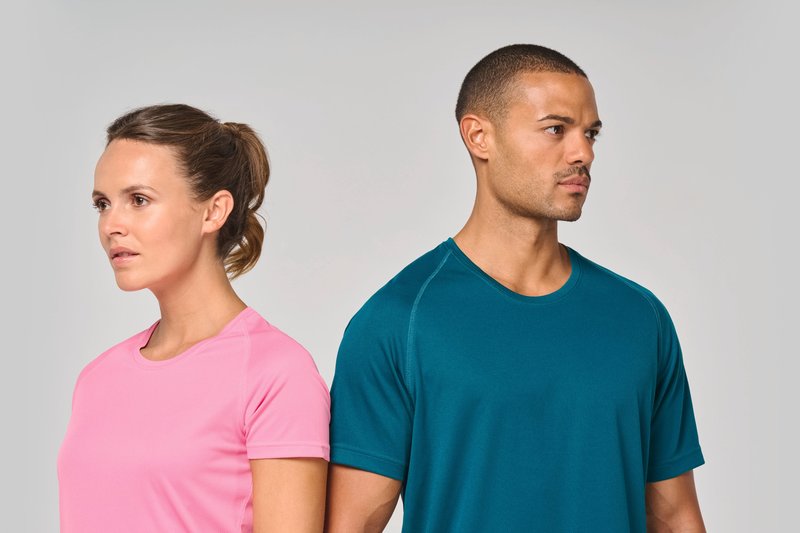 T-shirt de sport à col rond recyclé homme – Image 33