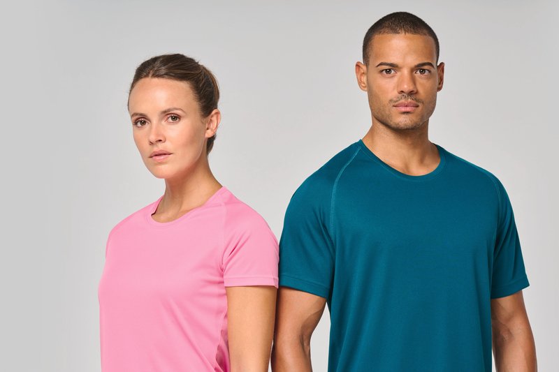 T-shirt de sport à col rond recyclé homme – Image 35