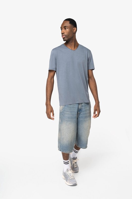 T-shirt écoresponsable slub bords francs homme – Image 3