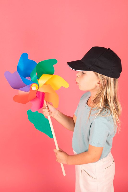 Casquette enfant avec sandwich contrasté - 5 panneaux – Image 4