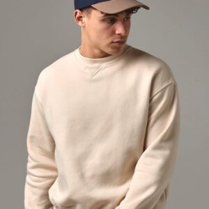 Casquette homme profil bas en coton brossé - 6 panneaux