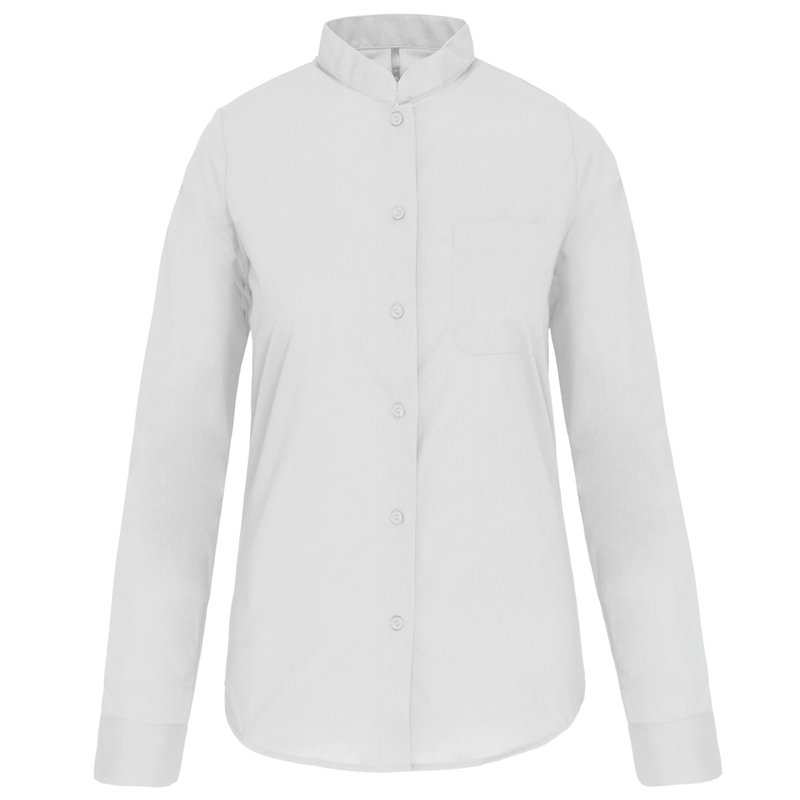 Chemise col mao manches longues femme – Image 31