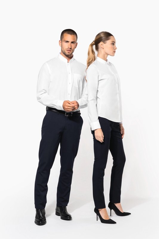 Chemise col mao manches longues femme – Image 25