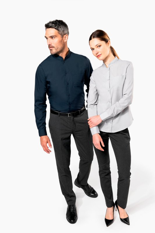 Chemise col mao manches longues femme – Image 12