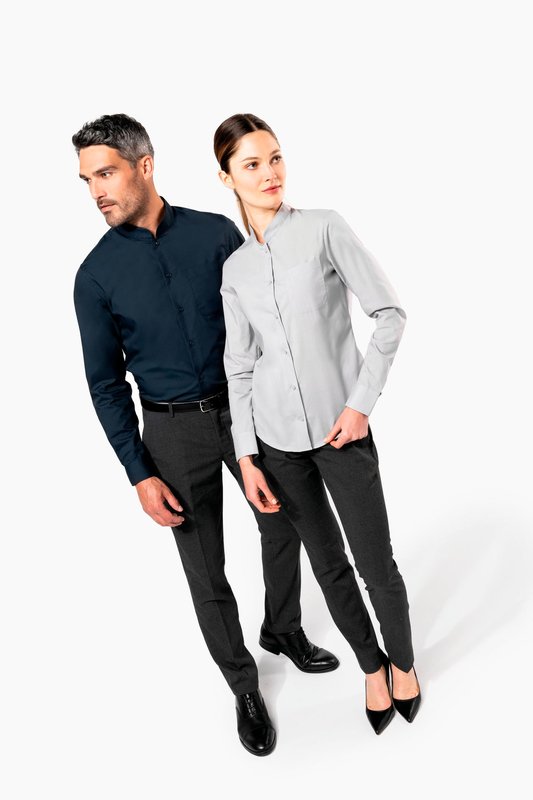 Chemise col mao manches longues – Image 11