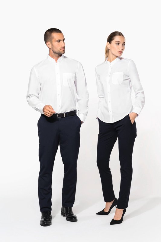 Chemise col mao manches longues – Image 15