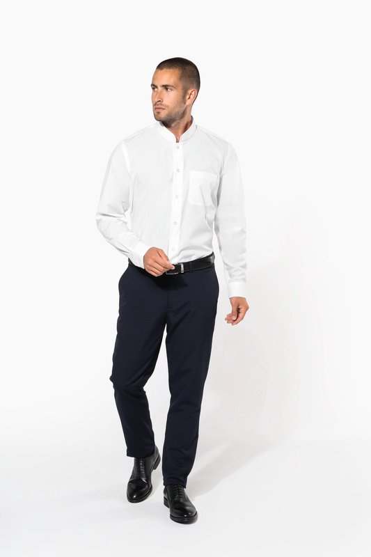 Chemise col mao manches longues – Image 20