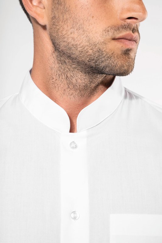 Chemise col mao manches longues – Image 14