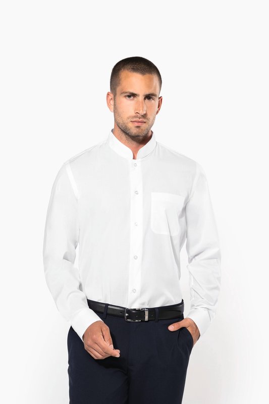 Chemise col mao manches longues – Image 16