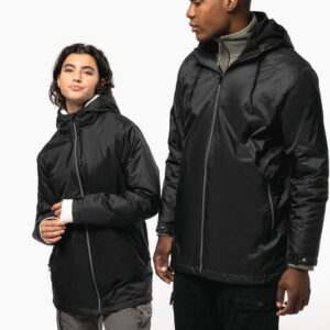 Veste à capuche avec doublure en micropolaire unisexe