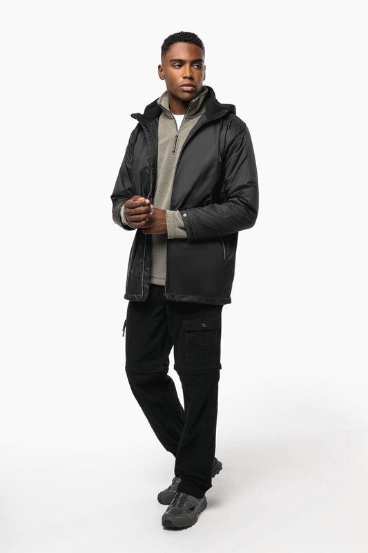 Veste à capuche avec doublure en micropolaire unisexe – Image 16