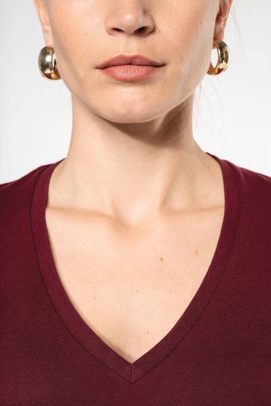 T-shirt BIO150 IC col V femme – Image 5