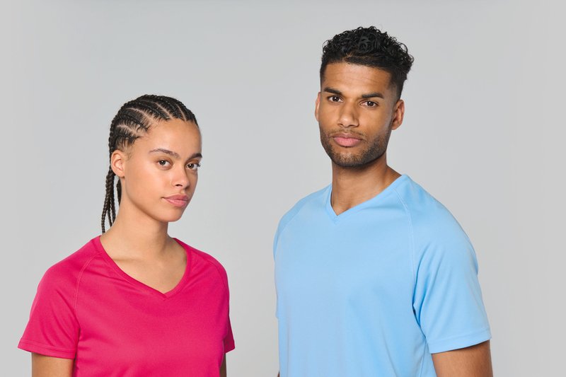 T-shirt de sport manches courtes col v homme – Image 10