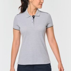 Polo Day To Day contrasté manches courtes femme