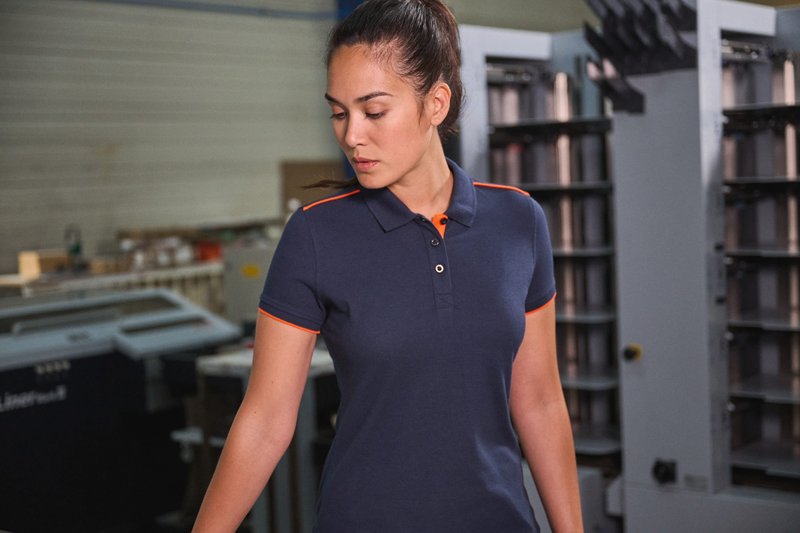Polo Day To Day contrasté manches courtes femme – Image 56
