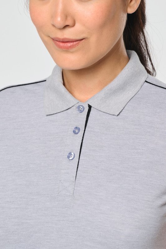 Polo Day To Day contrasté manches courtes femme – Image 4