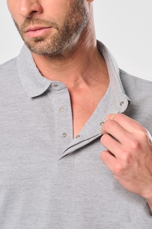 Polo col boutons pression manches courtes homme – Image 8