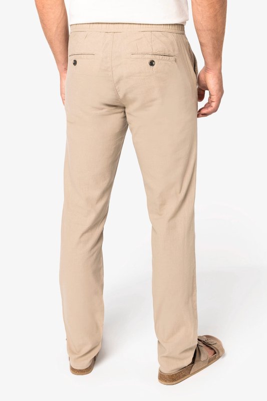 Pantalon écoresponsable en lin et coton bio homme – Image 4