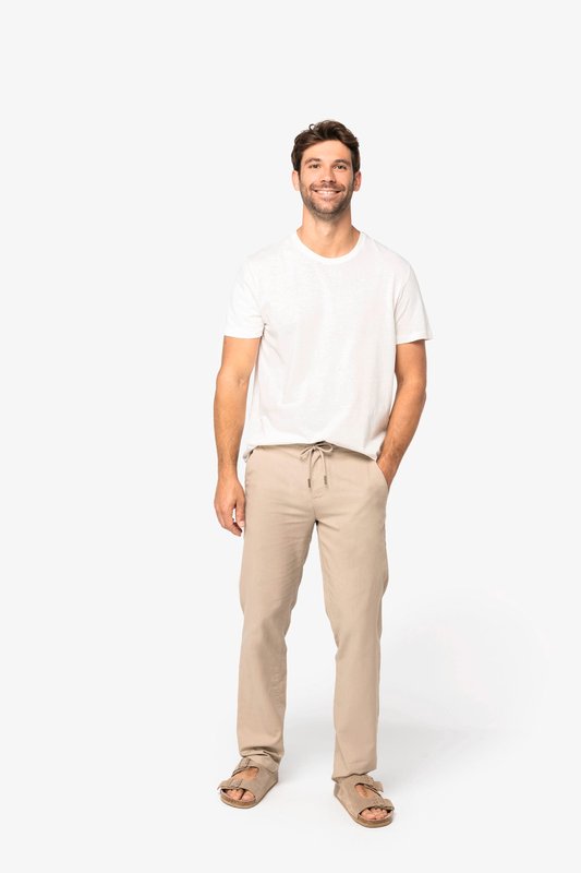 Pantalon écoresponsable en lin et coton bio homme – Image 3