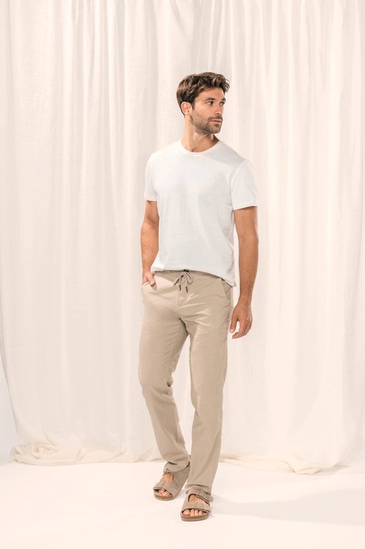 Pantalon écoresponsable en lin et coton bio homme – Image 5